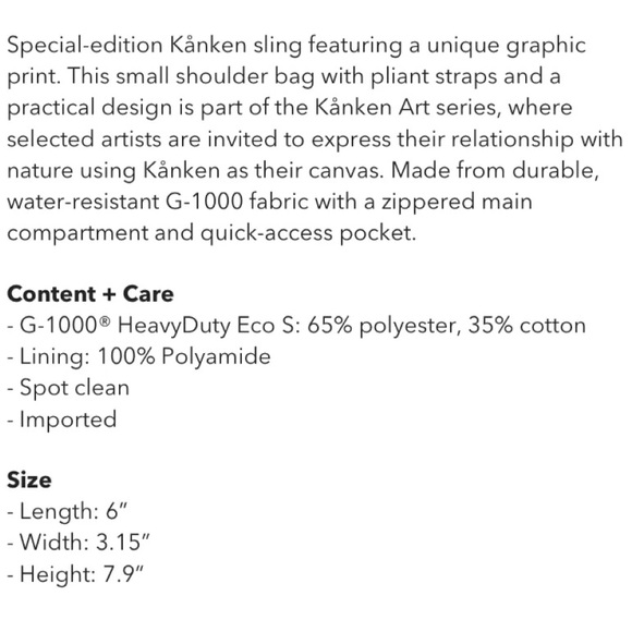 fjallraven art sling - Picture 4 of 4